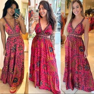 FARM Rio Jaguar Forest Maxi Dress